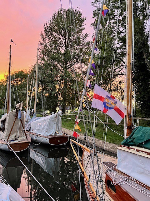 18a Flags flying at Geldeston